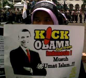Demo Tolak Kedatangan Obama