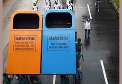 Tempat Sampah Terbesar Nangkring di Ancol