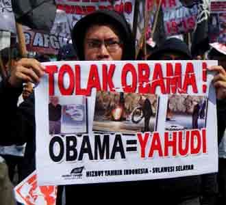 HTI Sulsel Tolak Kedatangan Obama