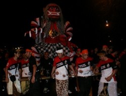Parade Ogoh-ogoh Usai, Kawasan Silang Monas Lancar