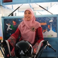 Motor Perpustakaan XL Meluncur di Bekas Lokasi Gempa