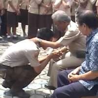 Jelang UN, Siswa SMK di Magelang Doa Bersama dan Sungkeman