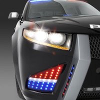 Wajah Garang Mobil Polisi AS