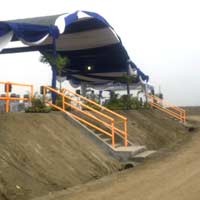 Jelang Kedatangan SBY, Sekitar Tanggul Titik 25 Dipaving