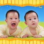 Kembar Chazaya Jezreel Karundeng, 1,1 Tahun; Perempuan; f