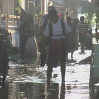 Bengawan Solo Meluap, Desa Ledok Bojonegoro Banjir