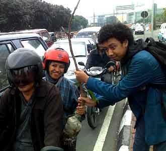 Mahasiswa Bagi-bagi Pohon Mahasiswa Bagi-bagi Pohon