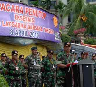 Upacara Penutupan Latgabma Malindo 