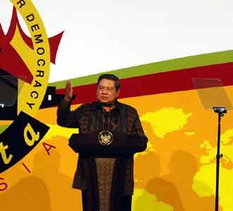 SBY Hadiri World Movement for Democracy