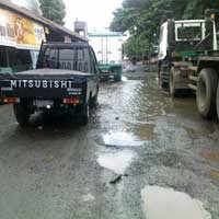 Terus Tergerus Air Hujan, Jalan Kalianget Rusak Parak