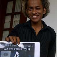 Kunto akan Pecahkan Rekor Dunia Menabuh Drum 135 Jam