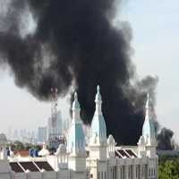 Rumah Padat Penduduk di Kapuk Muara Terbakar