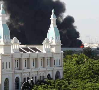 Kebakaran di Kapuk Muara