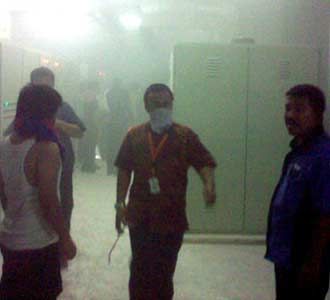 Kantor Sri Mulyani Kebakaran