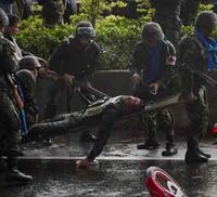 Rusuh Thailand, 1 Tentara Tewas