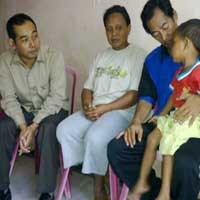 Arif Afandi Sambangi Rumah Andreas 