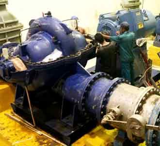 Krisis Air, Mesin Pompa Diperbaiki