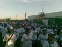 7.000 Buruh Ikut Gerak Jalan Bersama Wapres