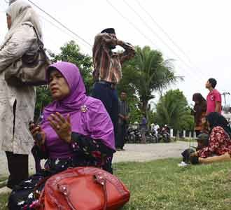 Gempa di Aceh, Warga Panik