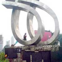 Rawan Kecelakaan, Rambu Petunjuk di Jalan Layang Tugu 66 Dipindahkan