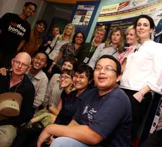 Jurnalis Asing di Markas detikcom Jurnalis Asing di Markas detikcom