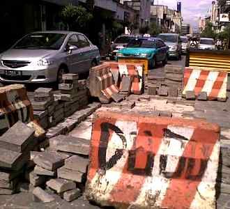 Jalan Braga Bandung Diperbaiki