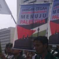 Aksi Protes Israel di Bundaran HI Bergeser ke Istana