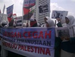 200-an Mahasiswa dan Pelajar Islam Geruduk Kedubes AS