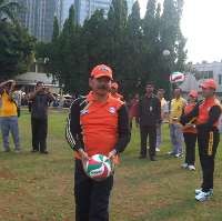 HUT Ke-64 Bhayangkara, Kapolda Metro Jaya Keok Main Volley