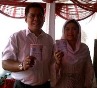Adies Kadir Mencoblos