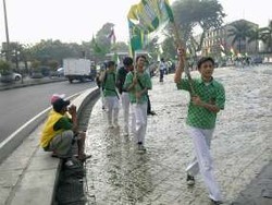 Bundaran HI Ramai Demo Kutuk Israel