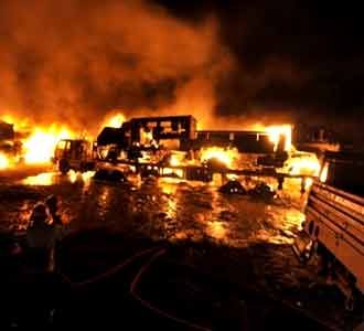 Konvoi Logistik NATO Diserang