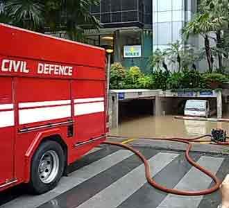 Tong Building Singapura Terendam