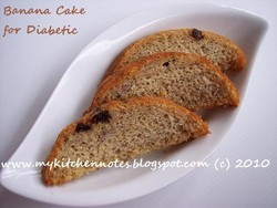 Banana Cake for Diabetic