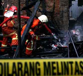 Rumah di Jl Pembangunan Terbakar