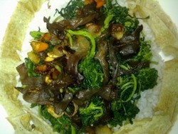 Resep Nasi: Nasi Mangkuk Daun Bunga Kenikir