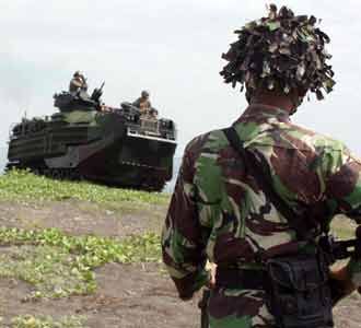 Marinir AS-Indonesia Latihan Bersama