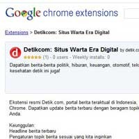 Detikcom Hadir di Google Chrome