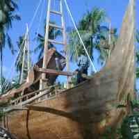 Siap Arungi 8 Negara, Kapal Spirit Majapahit Sumenep Diruwat