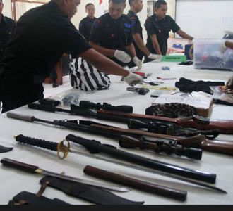 Barang BuktiTeroris Digelar