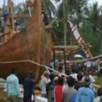 Sambungan Cadik Patah, Kapal Spirit Majapahit Sumenep Siap Berlayar