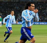 Tevez Antar Tango ke 8 Besar