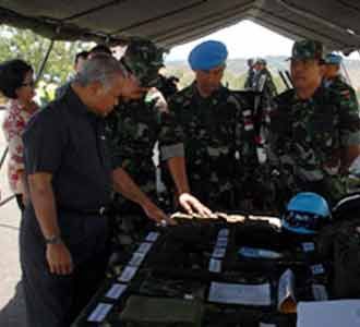 Menhan Kunjungi Indobatt