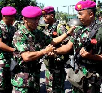 Penyambutan Satgasmar Ambalat X