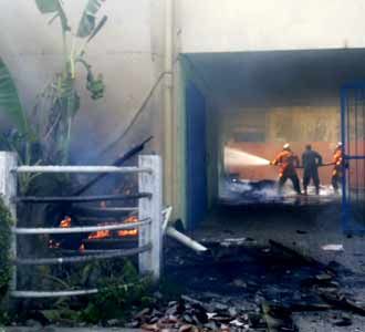 Wisma Guru PGRI Terbakar