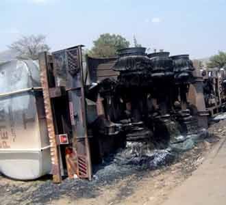 Truk Tanki BBM di Kongo Meledak