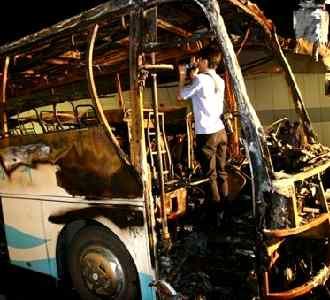 Bus di China Terbakar, 24 Tewas
