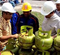 Sidak Pengisian Tabung LPG 3 Kg