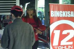 Bagi-bagi Tiket Bus TransJ Gratis Bersama Artis Tengah Berlangsung