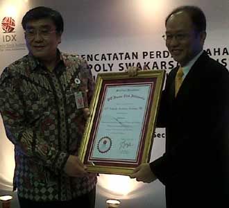 Indopoly dan Evergreen Catat Saham di Bursa